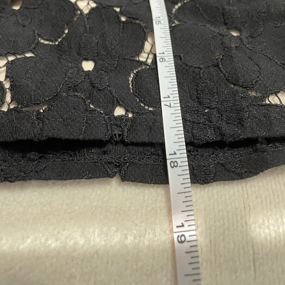 LIV black flower lace tank blouse with nude layer (size medium) - Picture 6 of 6